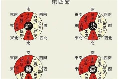 西四命方位|东四命卦和西四命卦的速查表